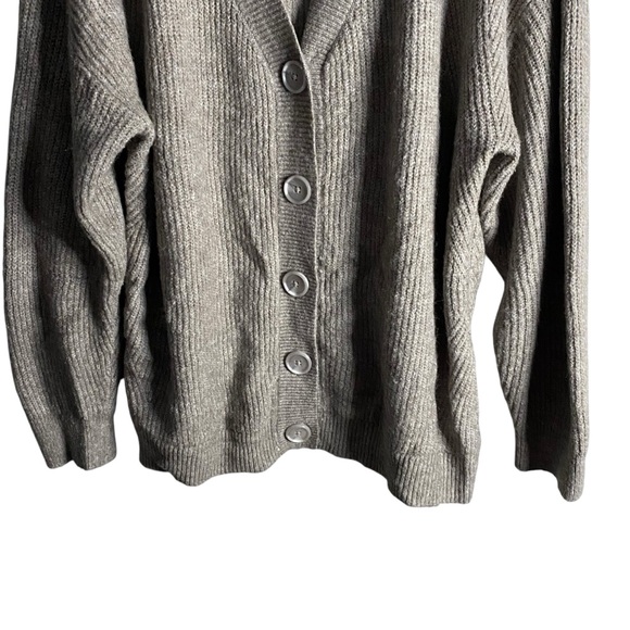 H&M Women's Taupe Button-Down Knit Cardigan - Picture 3 of 7